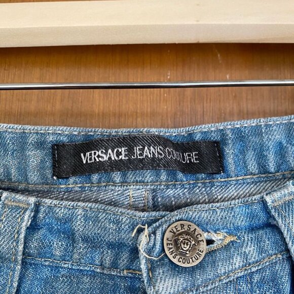 Vintage 90's Versace Cloudy Sky Jeans - Picture 7 of 8
